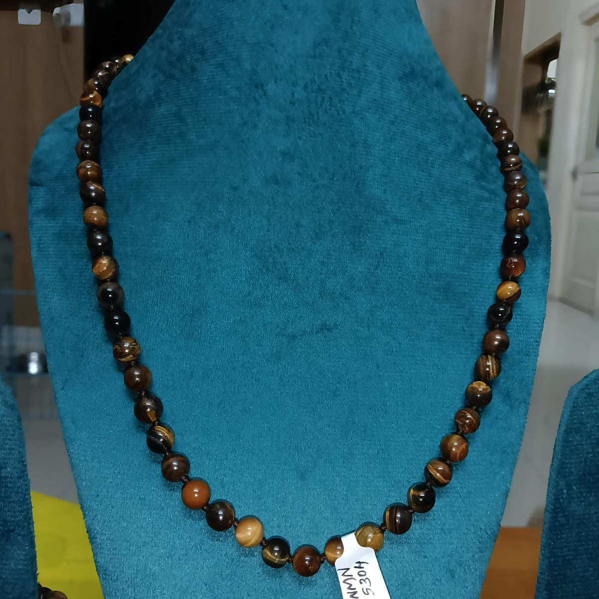 Natural Tiger’s Eye Beaded Necklace