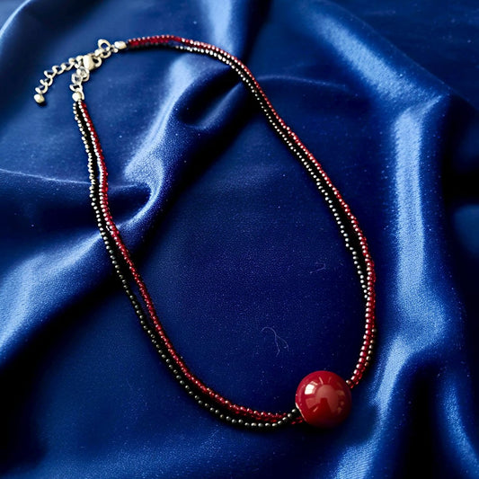 The Crimson Noir Statement Choker