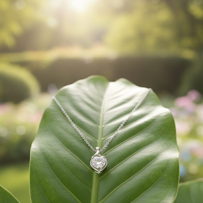 Elegant Solitaire Pendant Necklace