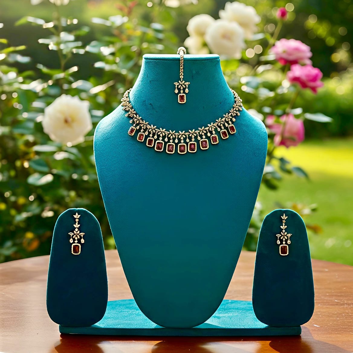 Royal Elegance Gold-Tone Necklace Set