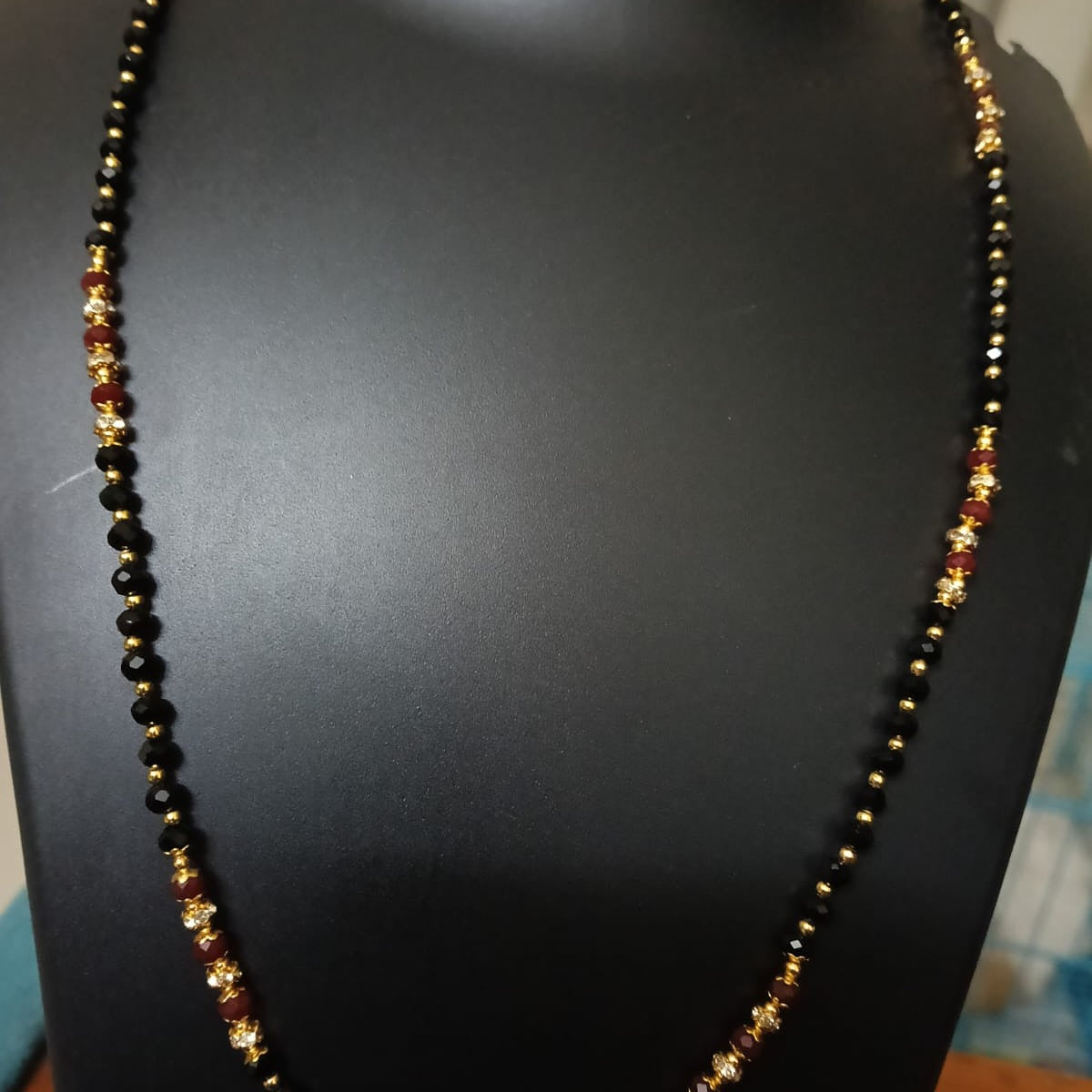 Midnight Sparkle Beaded Chain