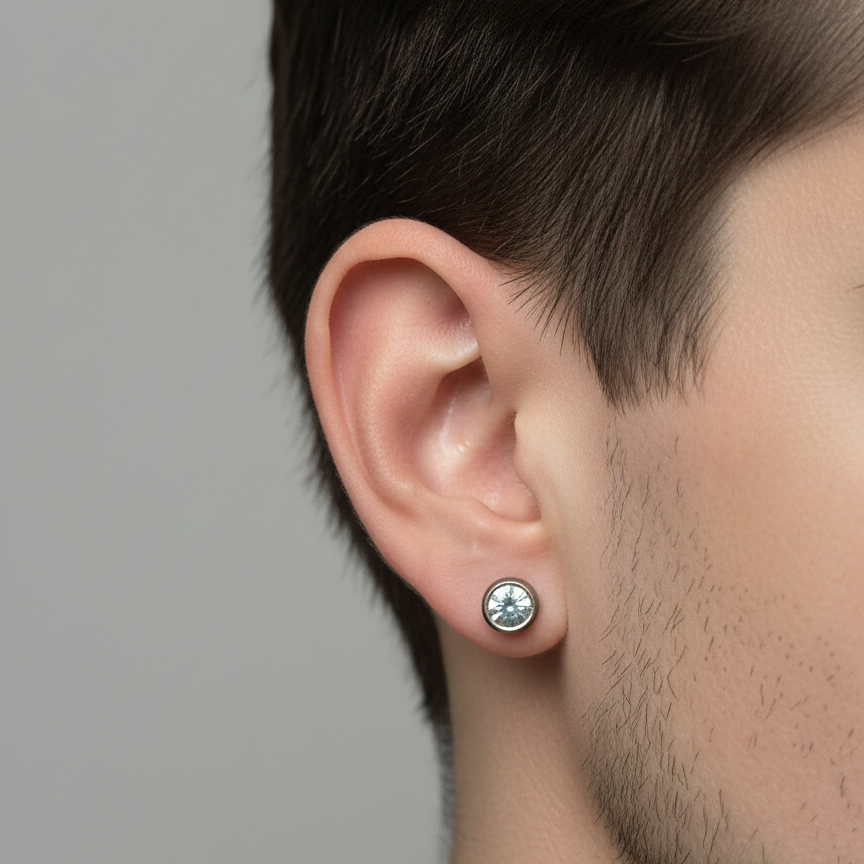 316L Stainless Steel Men's Spike Studs