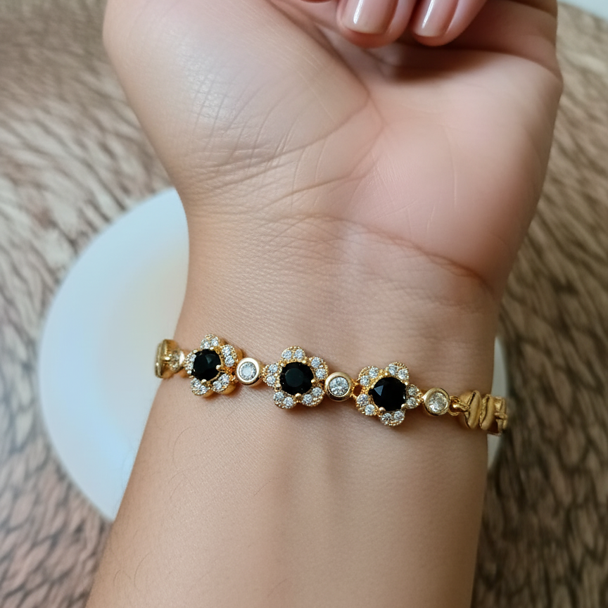 Black and White Stone Bracelet