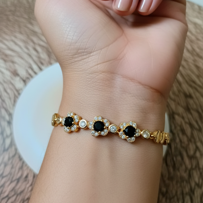 Black and White Stone Bracelet