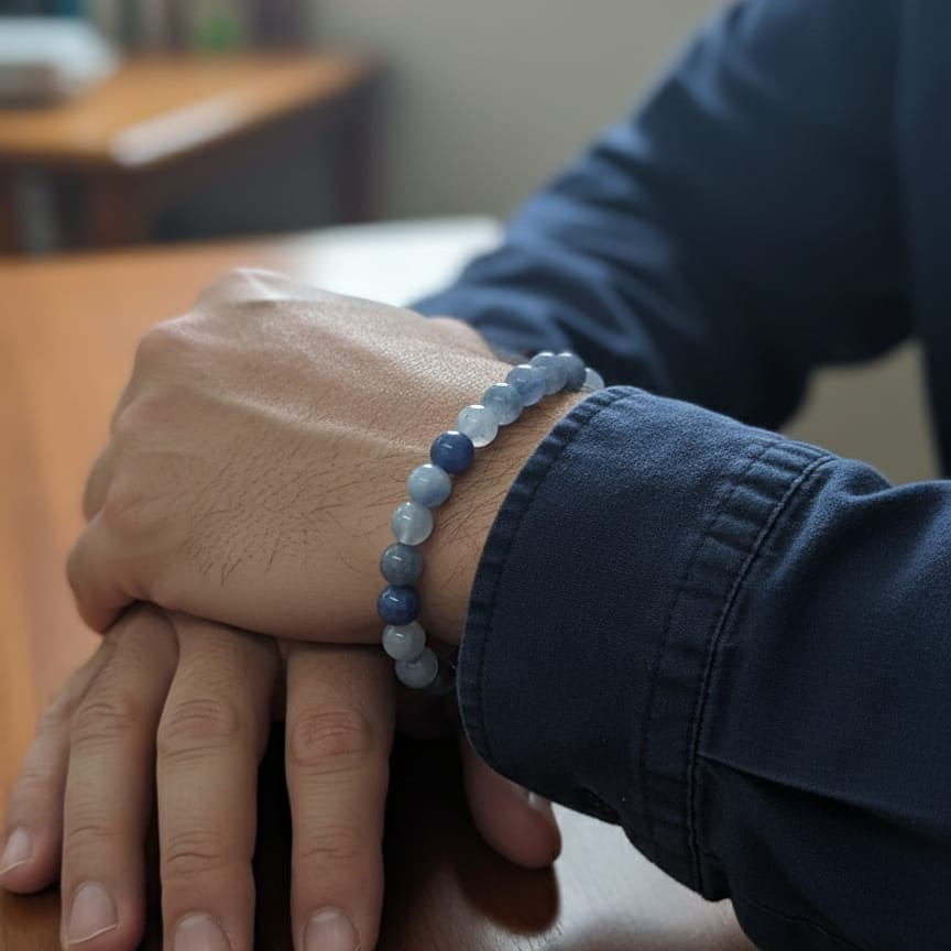 Celestial Mist Gemstone Bracelet