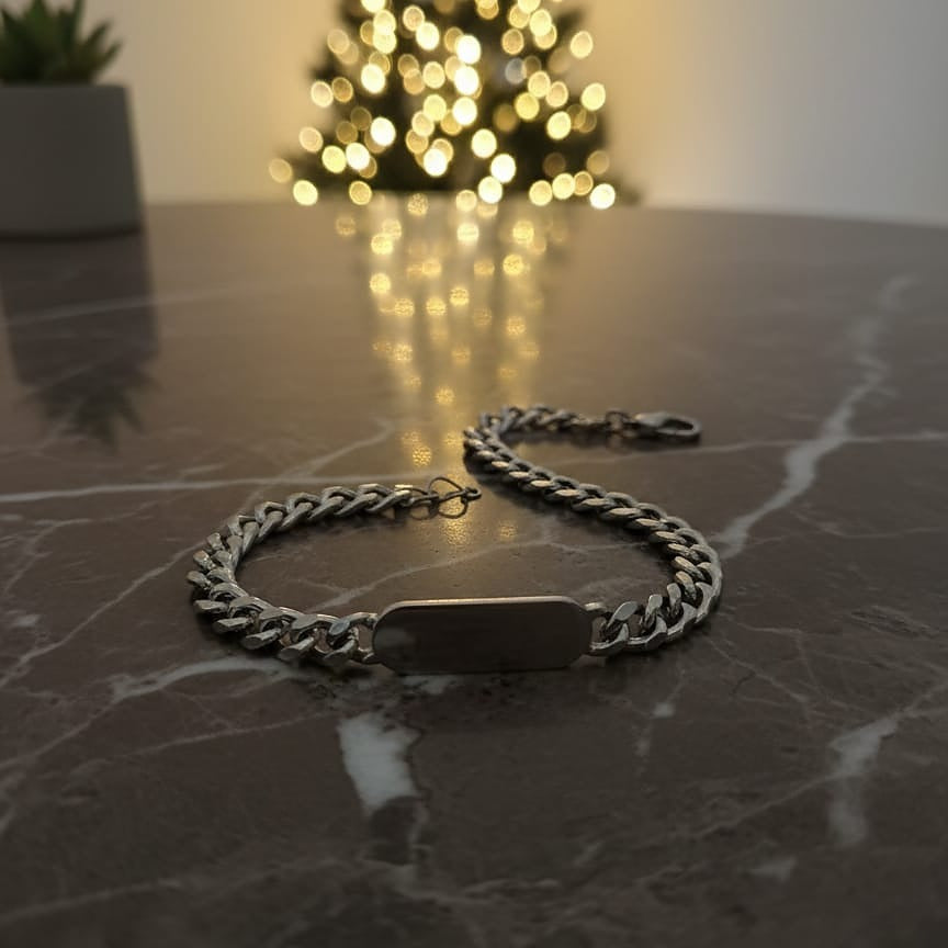 Polished ID Chain Bracelet