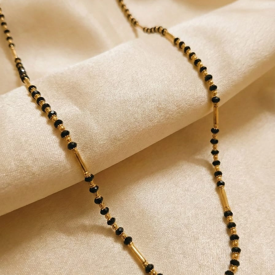 Classic Black and Gold Mangalsutra Chain / Mala Necklace