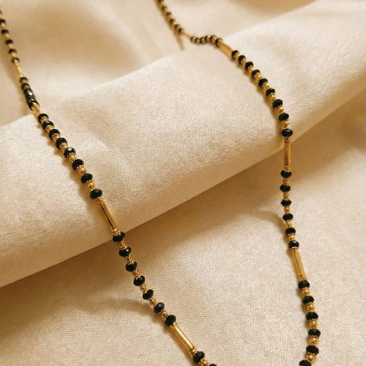 Classic Black and Gold Mangalsutra Chain / Mala Necklace