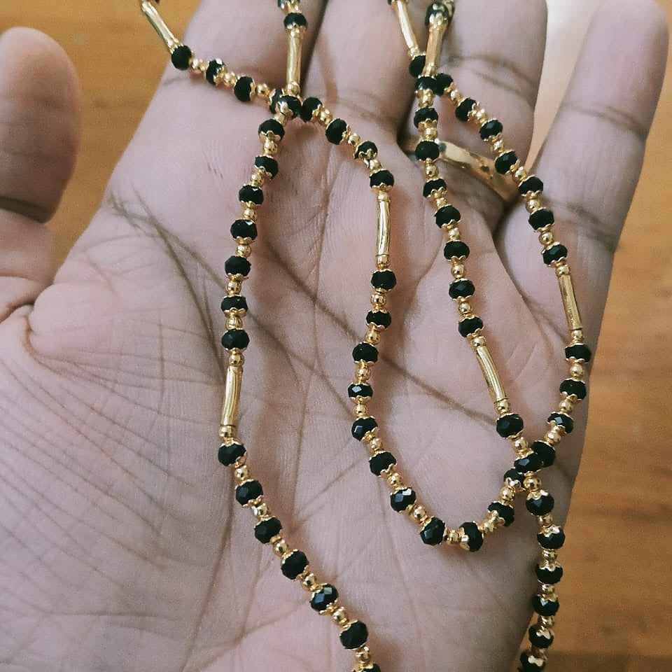 Classic Black and Gold Mangalsutra Chain / Mala Necklace