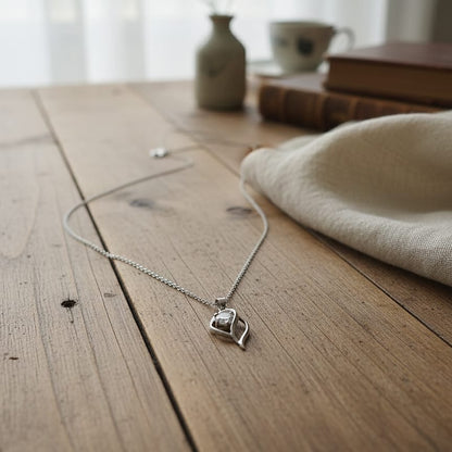 Classic Solitaire Pendant Necklace