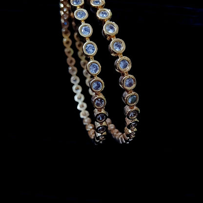 Classic Polki/Kundal-Style Solitaire Bangle