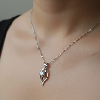 Classic Solitaire Pendant Necklace