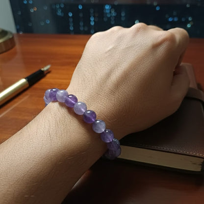 Natural Amethyst Crystal Healing Bracelet