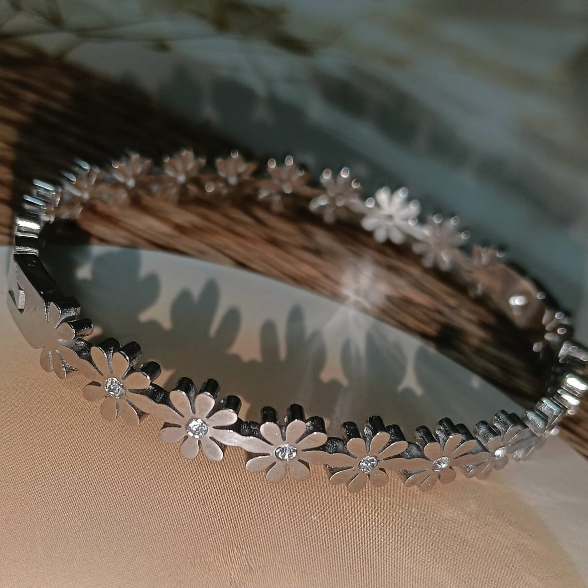 Delicate Daisy Chain Bangle