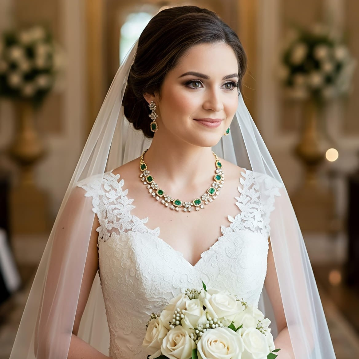 Emerald & Diamond-Simulant Heritage Set