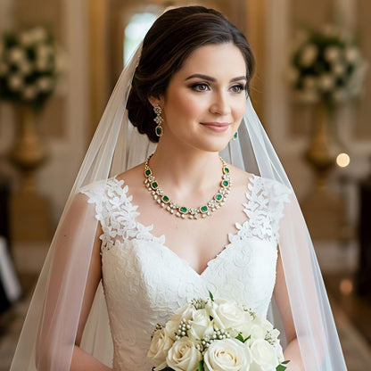 Emerald & Diamond-Simulant Heritage Set