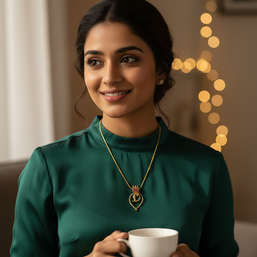 Emerald Teardrop Harmony Pendant