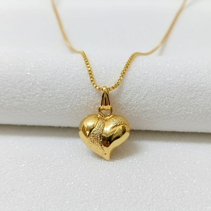 Eternal Puffed Heart Pendant