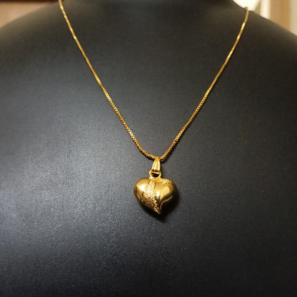 Eternal Puffed Heart Pendant