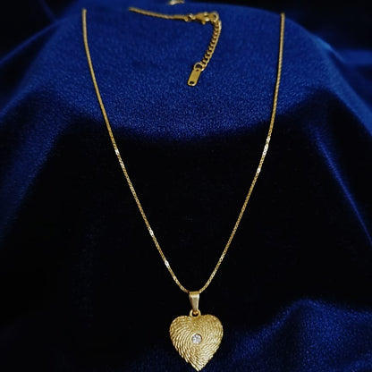 Fingerprint Heart Necklace