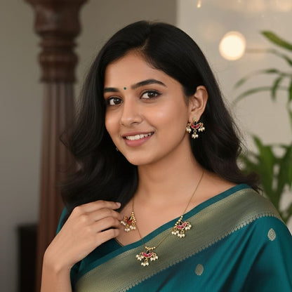 Dainty Floral Invisible Jewelry Set