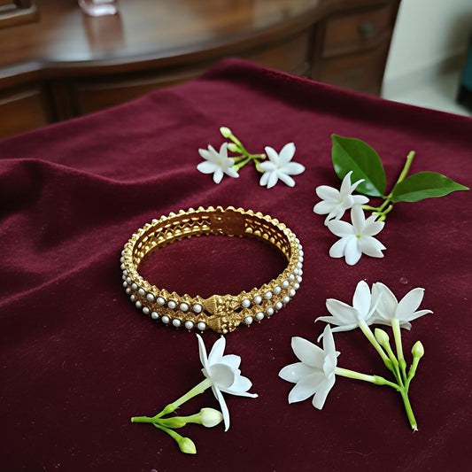 Goddess Lakshmi With Pearl Bangles