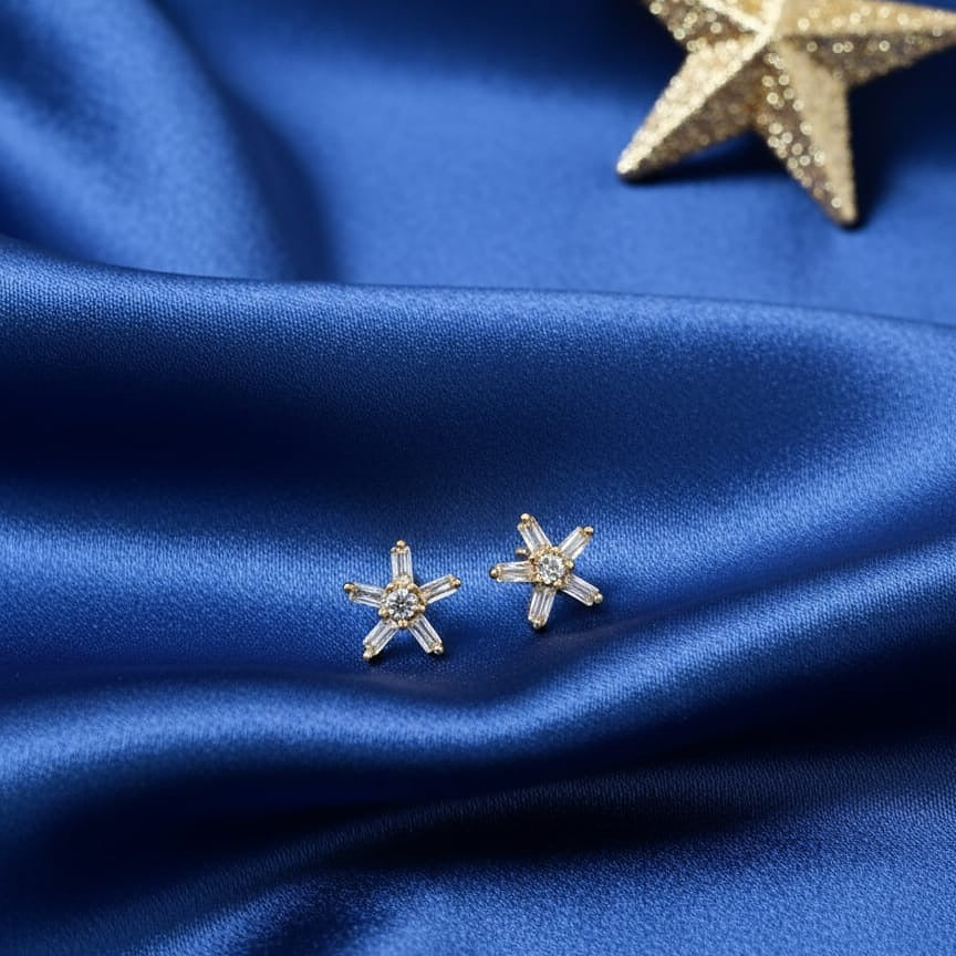Star-shaped earrings