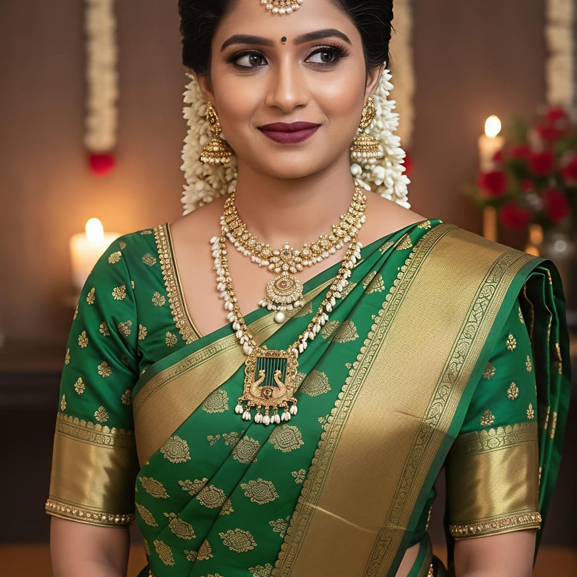 Peacock & Pearl Grand Necklace