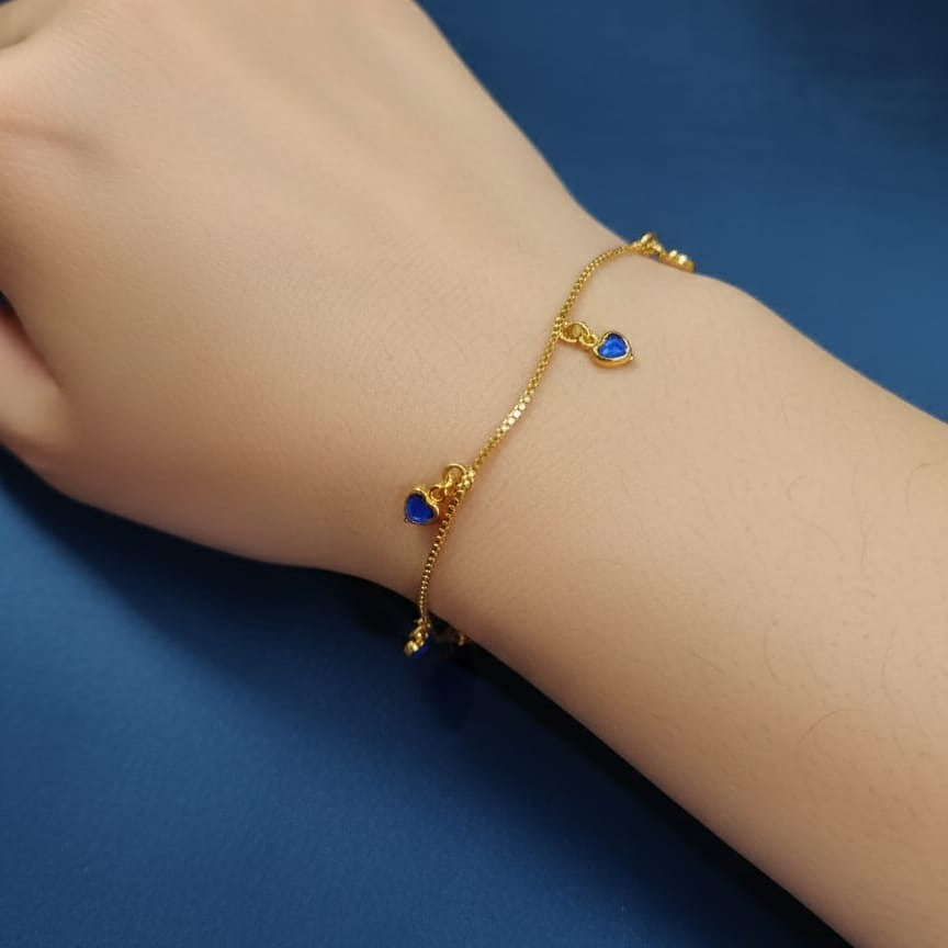 HEART SHAPED CHARMS BRACELET