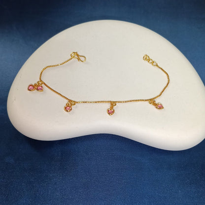 HEART SHAPED CHARMS BRACELET