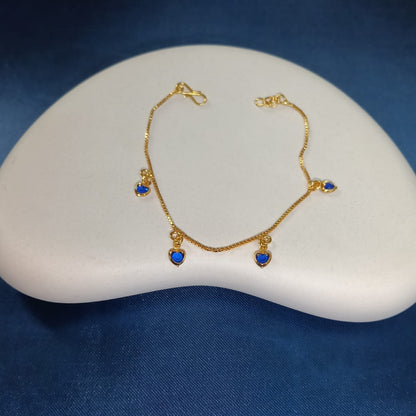 HEART SHAPED CHARMS BRACELET