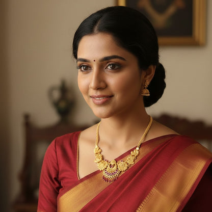 Traditional Indian Gold Necklace