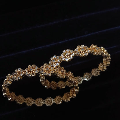 Gold floral headband  