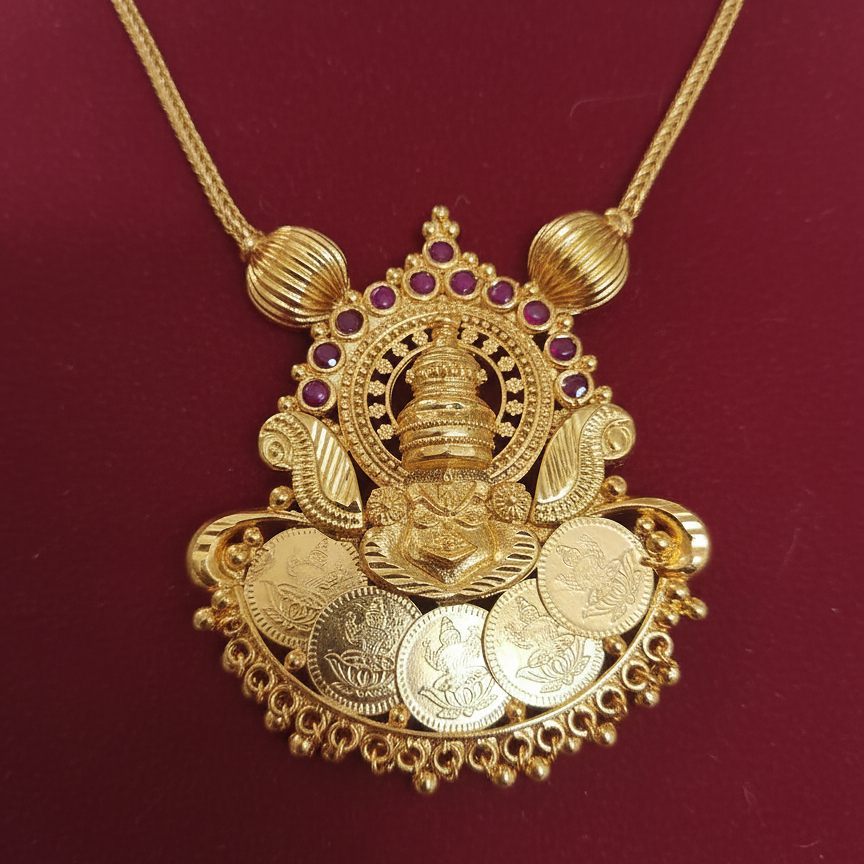 Kathakali with Goddess Lakshmi Haram Necklace