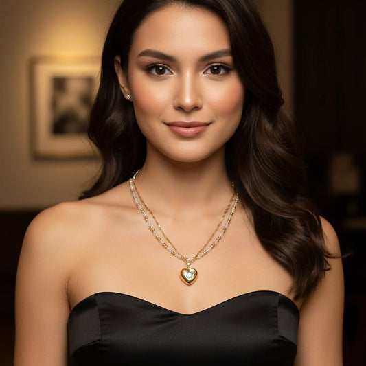 Layered Heart Necklace