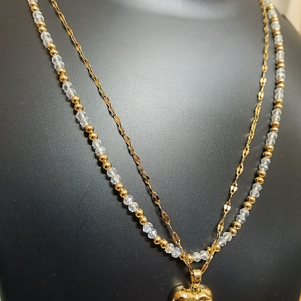 Layered Heart Necklace