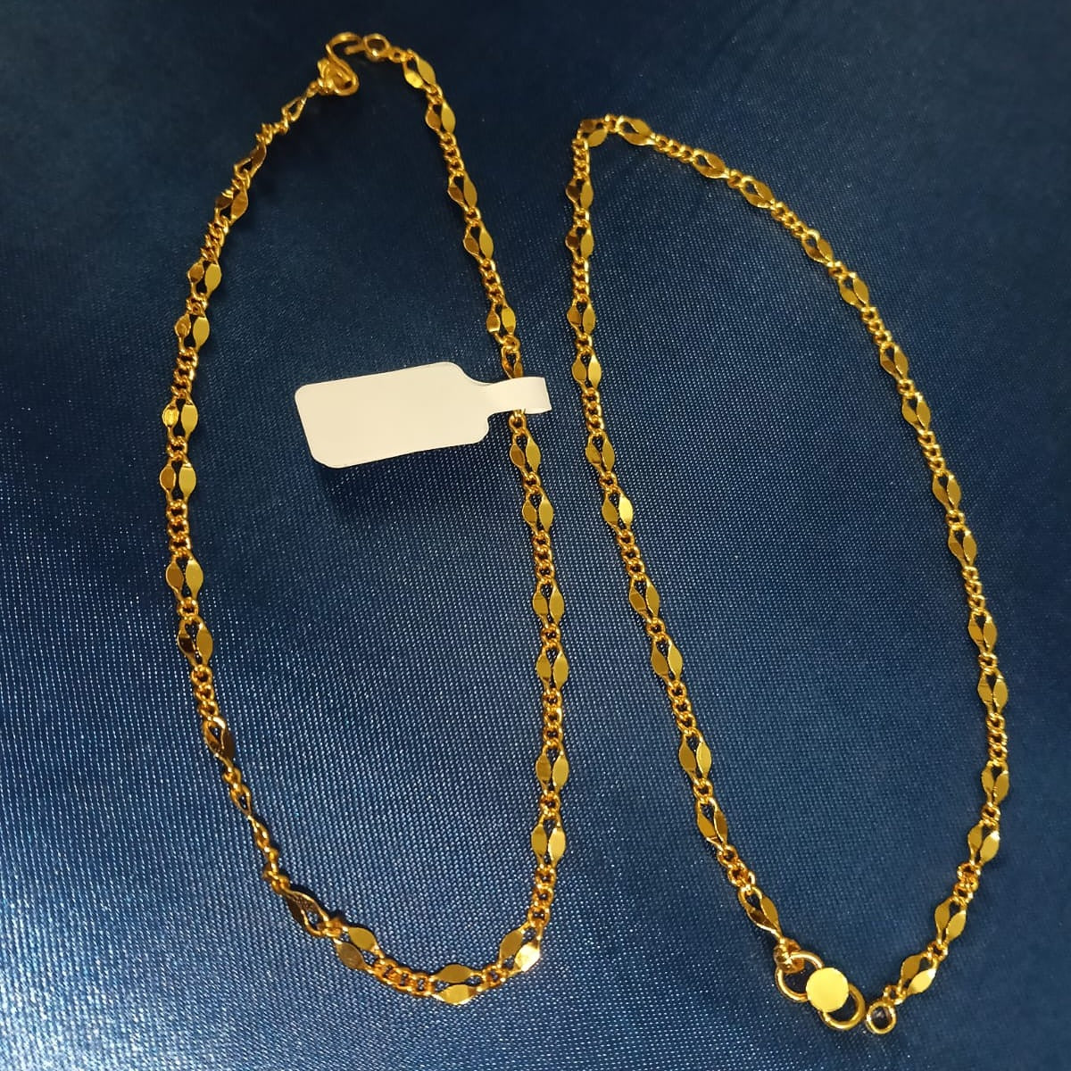 Gold-Tone Marquise Link Anklet