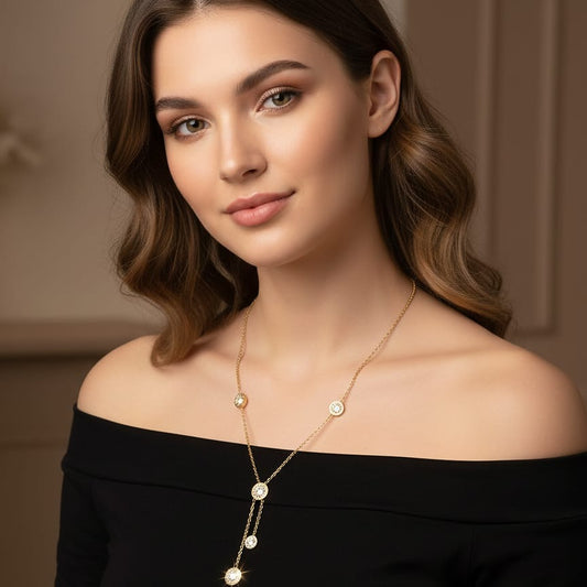 Long Chain with Adjustable SS Steel Necklace