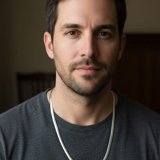 Men’s Silver Snake Chain Necklace