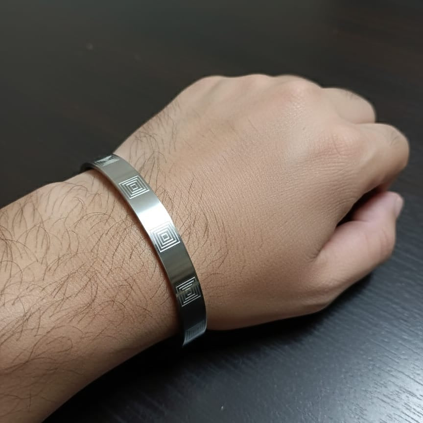 Silver Metal Cuff Bracelet