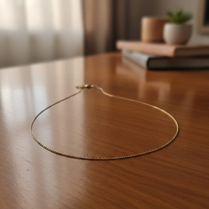 Minimalist Gold Link Chain Necklace