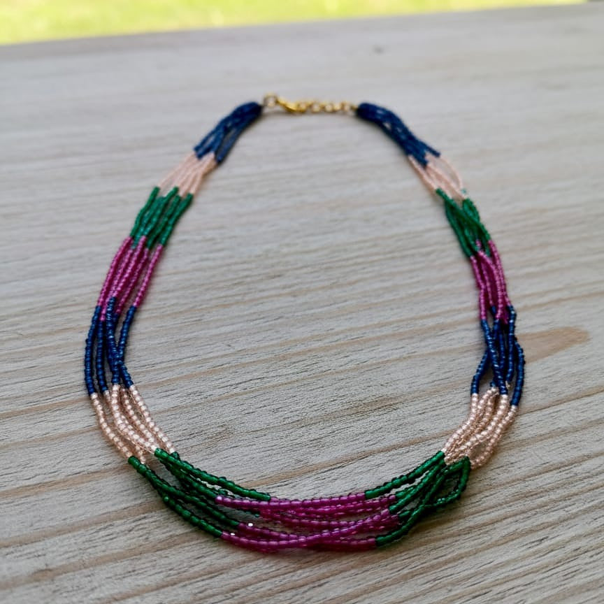 Multicolored beaded necklace