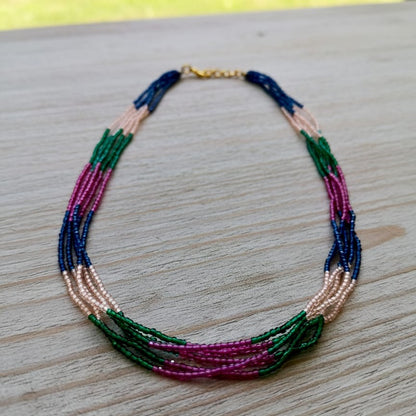 Multicolored beaded necklace