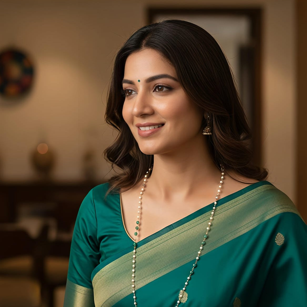 Tri-Color Gemstone & Pearl Layering Necklace