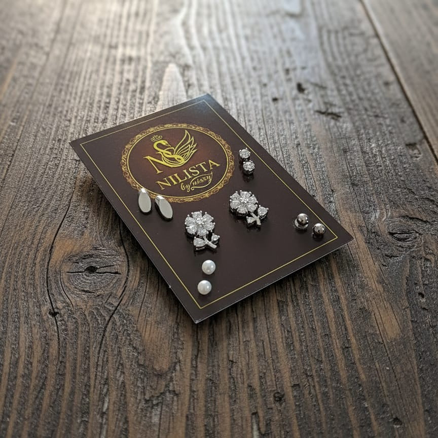 Silver-Tone Stud Collection