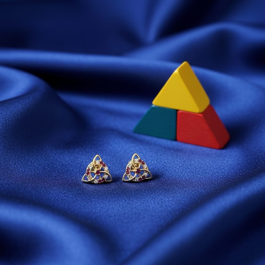 Triangular earrings 