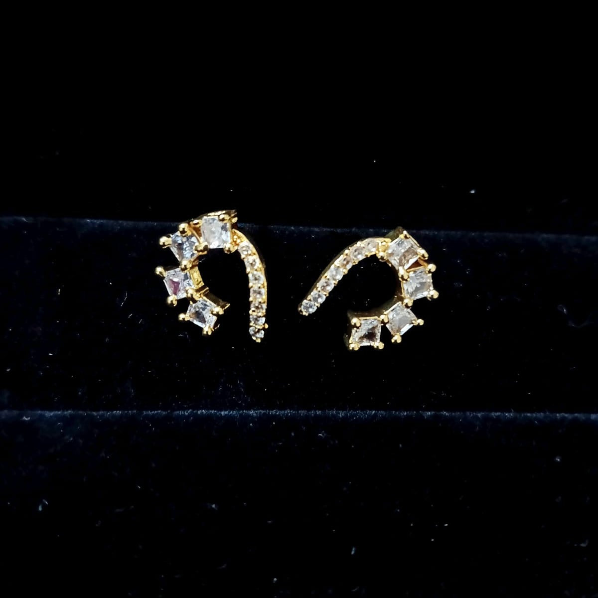 Gold earrings