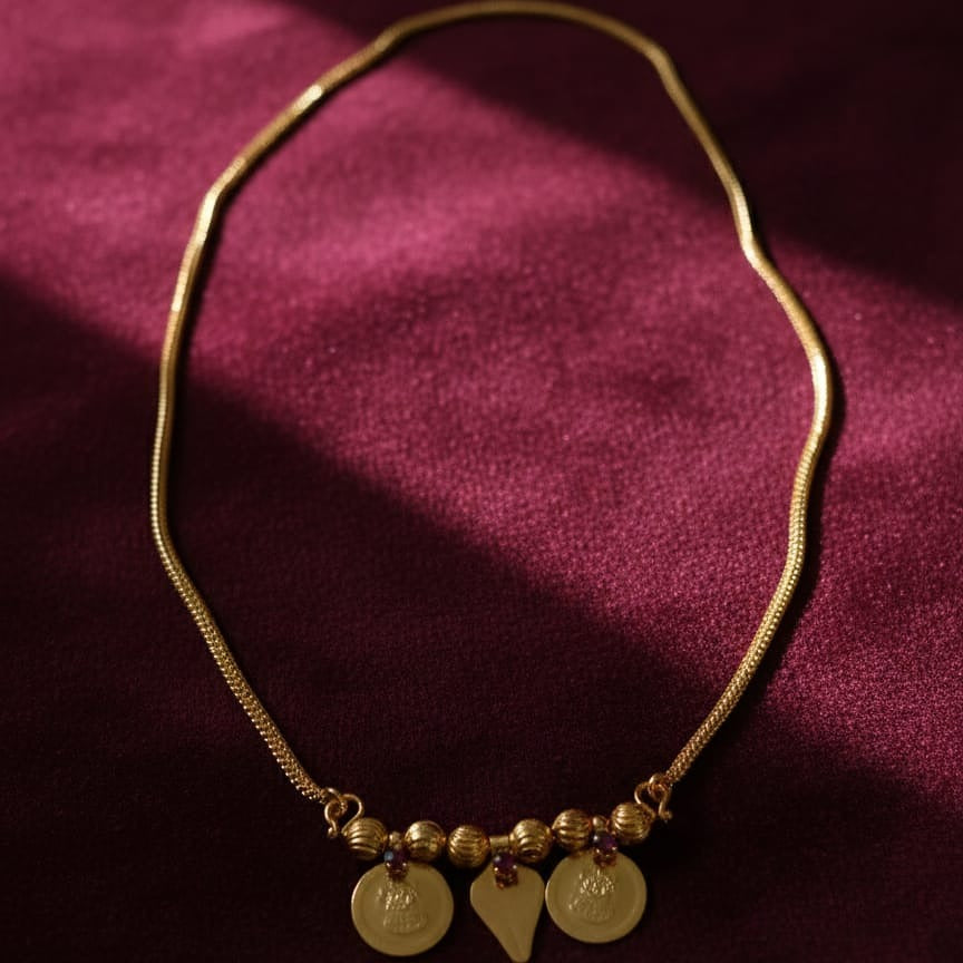 Traditional Lakshmi Coin Thali Necklace