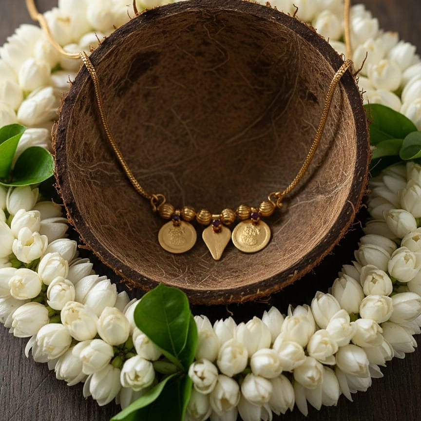 Traditional Lakshmi Coin Thali Necklace