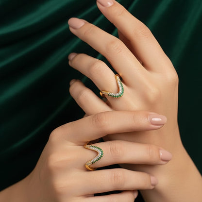 V-Shaped Statement Rings